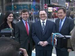 Nicole J. Rodriguez, Jose Perez Riera (2nd from R) and Kenneth D. McClintock-Hernandez Stock Footage