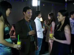 Asian Young Adult Party Stock Footage