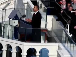 January 20, 2009 HA MS President Barack Obama giving his inaugural address/ Washington DC/ AUDIO  Stock Footage