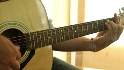 Man play the guitar Stock Footage