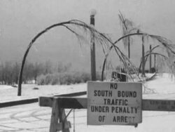 Storm freezes Chicago on eve of Vernal Equinox Stock Footage