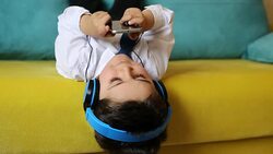 The children play games Stock Footage