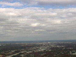 WS AERIAL View of city scape / North Carolina, United States Stock Footage