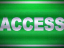 Door Access Control Monitor Stock Footage