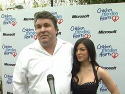 INTERVIEW: Barry Napp, Kat Lane on why they wanted to support CMH, what role arts education played in their life growing up at Children Mending Hearts 4th Annual Spring Benefit on 4/22/12 in Pacific Palisades, CA. Stock Footage