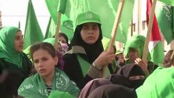 CLEAN : Gazans mass for Hamas News Clip
