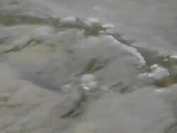 ECU water flowing over rocks / Xam Neua, Laos Stock Footage