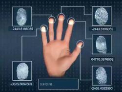 Fingerprint searching HD Stock Footage