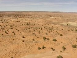 WS AERIAL View of Arizona Desert heading towards Grand Canyon / Arizona, United States Stock Footage