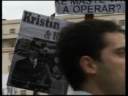 Protest over reform of pensions Instructional Video