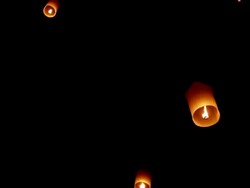 Lantern in the sky Stock Footage