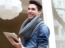 CU TU Young man taking pictures with digital camera Stock Footage