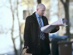 HD: Businessman Got Lost In The City Stock Footage