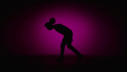 young male soccer freestyler is juggling a ball Stock Footage