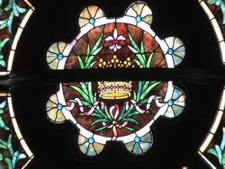 Stained Glass Window in HD Stock Footage