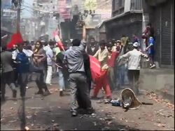 WRAP Violence as protests continue, woman being beaten by police, shooting Instructional Video