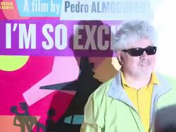 Pedro Almodovar at the 'I'm So Excited' Gala Stock Footage