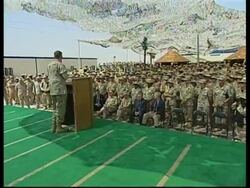 Chairman of Joint Chiefs of Staff visits troops and gives presser News Clip