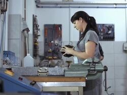 Mechanics In The Auto Repair Shop Stock Footage