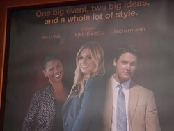 ATMOSPHERE: signage at Target "Falling For You" Event Stock Footage