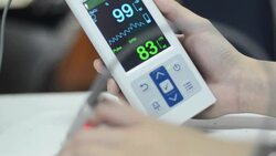 Pulse oximeter Stock Footage