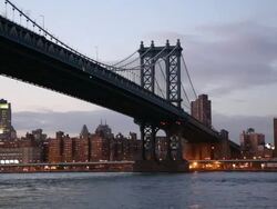 Manhattan Bridge Stock Footage