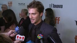 INTERVIEW - Luke Grimes at 'The Magnificent Seven' Premiere - 2016 Toronto International Film Festival Stock Footage