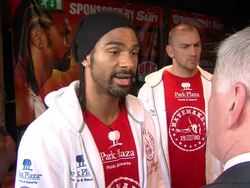 David Haye vs Dereck Chisora: Press Conference Stock Footage