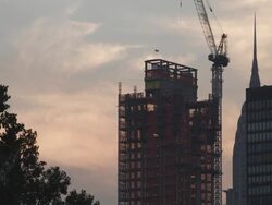 WS View of Building Construction / New York, United States Stock Footage