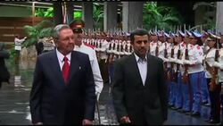 Ahmadinejad meets Raul Castro, lays wreath for Cuban national hero News Clip