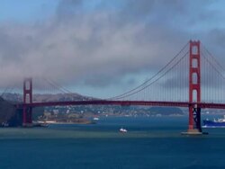 Golden Gate Bridge, San Francisco, Fast Motion Stock Footage