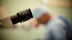 OPERATING ROOM-MICRO SURGERY Stock Footage