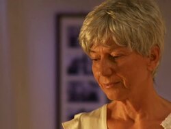 Pensive Senior Woman Stock Footage