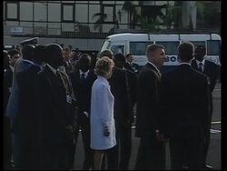 US president and First Lady arrive News Clip