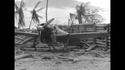 United States Marines at Tarawa Atoll during World War II News Clip