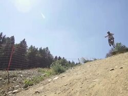 Mountain Biking Super Slow Motion Stock Footage