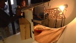 Photographer Craig Lee photographs food in the studio of the San Francisco Chronicle. Stock Footage