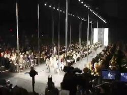 Timelapse of Theatre Runway for Diane Von Furstenberg Fall 2011  Stock Footage