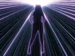 Dancing techno angel Stock Footage