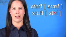 How to Say STAFF vs. STUFF -- American English Pronunciation Instructional Video