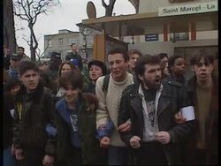 FRANCE - RIOTS AGAINST MINIMUM WAGE LAW News Clip