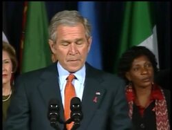President Bush urged Congress on Friday to approve an additional $30 billion for the fight against AIDS, he also announced he would visit Africa early next year to further highlight the need and his administration's efforts News Clip
