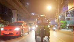 Tourist riding Tuk Tuk in Bangkok 4K Stock Footage