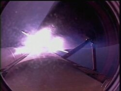 Space Shuttle Endeavour launches on mission STS-123 Stock Footage