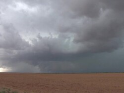 Time Lapse Of A Supercell Thunderstorm Stock Footage