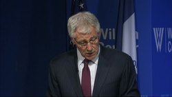 Russia's military moves in Ukraine "shatter the myth" that the end of the Cold War meant an end to insecurity, at least in Europe, Defense Secretary Chuck Hagel said Friday. (May 2) News Clip