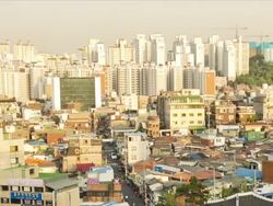 Cityscape in Seoul City Stock Footage