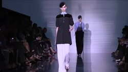 Giorgio Armani presents a romantic haute couture collection at Paris Fashion Week News Clip