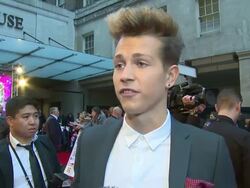 INTERVIEW - James McVey of The Vamps on the awards and where the band is at the Pride of Britain awards 2014 on 6th October 2014 in London, England. Stock Footage