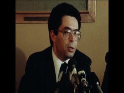 UNUSED 16 3 81 NAOR PRESS CONFERENCE ON SCANDAL News Clip